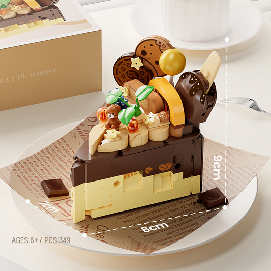 Chocolate Caramel Cake Building Set 349 pcs