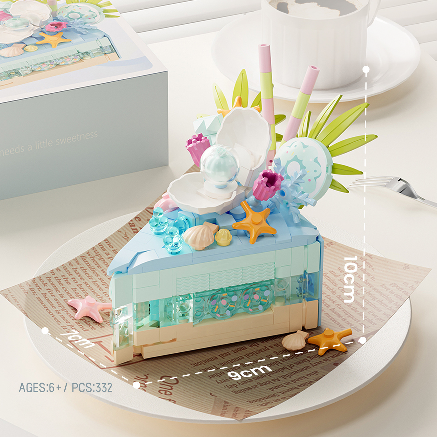 Sea Salt Breeze Cake Building Set 332 pcs